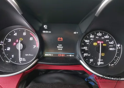 2018 Alfa Romeo Giulia Ti Sport Awd z USA, uszkodzony, nr VIN ZARFAEEN6J7587540